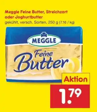 Netto Marken-Discount Meggle Feine Butter, Streichzart oder Joghurtbutter Angebot
