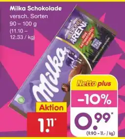Netto Marken-Discount MILKA Schokolade Angebot