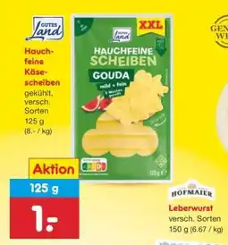 Netto Marken-Discount Hauchfeine Käsescheiben Angebot