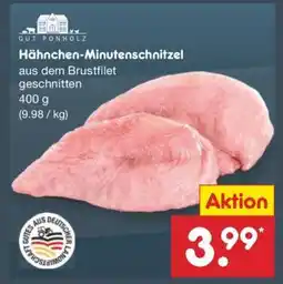Netto Marken-Discount Hähnchen-Minutenschnitzel Angebot