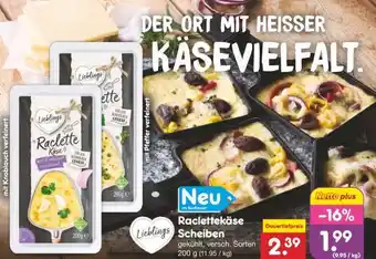 Netto Marken-Discount Raclettekäse Scheiben Angebot