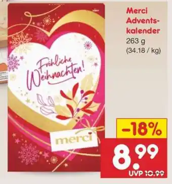 Netto Marken-Discount Merci Advents-kalender Angebot
