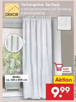 Netto Marken-Discount Vorhangschal, 2er Pack Angebot