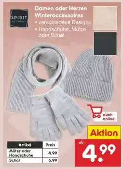 Netto Marken-Discount Damen oder Herren Winteraccessoires Angebot