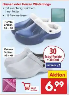 Netto Marken-Discount Damen oder Herren Winterclogs Angebot