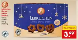 Netto Marken-Discount Lebkuchen Herzen Sterne Brezeln Angebot