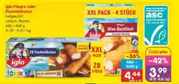 Netto Marken-Discount Iglo Filegro oder Fischstäbchen Angebot
