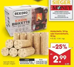 Netto Marken-Discount Kaminbriketts, 10 kg Angebot