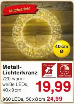 Jawoll Metall Lichterkranz Angebot