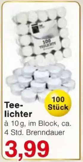 Jawoll Teelichter Angebot