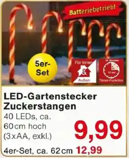 Jawoll LED-Gartenstecker Zuckerstangen Angebot