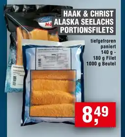 Handelshof HAAK & CHRIST ALASKA SEELACHS PORTIONSFILETS Angebot