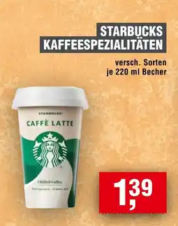 Handelshof STARBUCKS KAFFEESPEZIALITÄTEN Angebot