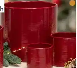 Pflanzen Kölle Scheurich Übertopf Intense Red Angebot