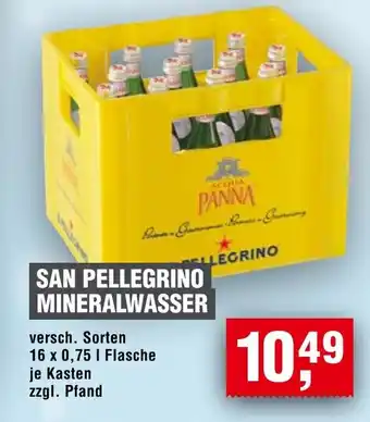 Handelshof SAN PELLEGRINO MINERALWASSER Angebot