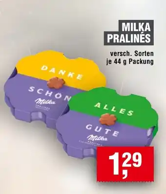 Handelshof MILKA PRALINÉS Angebot