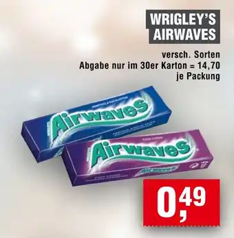 Handelshof WRIGLEY'S AIRWAVES Angebot