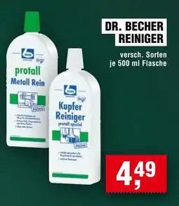Handelshof DR. BECHER REINIGER Angebot