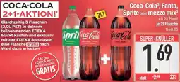E-Center Coca-Cola, Fanta, Sprite oder mezzo mix Angebot