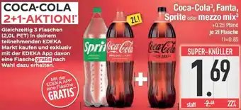 E-Center Coca-Cola, Fanta, Sprite oder mezzo mix Angebot
