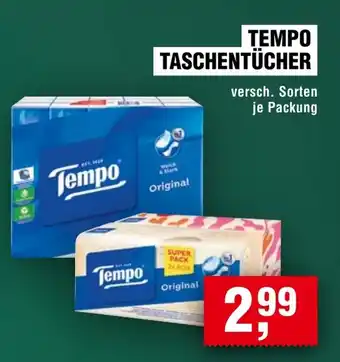 Handelshof TEMPO TASCHENTÜCHER Angebot