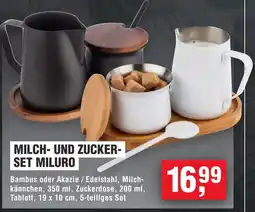 Handelshof APS MILCH- UND ZUCKER- SET MILURO Angebot
