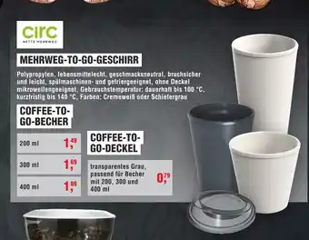 Handelshof circ NETTE MEHRWEG MEHRWEG-TO-GO-GESCHIRR - COFFEE-TO- GO-BECHER Angebot