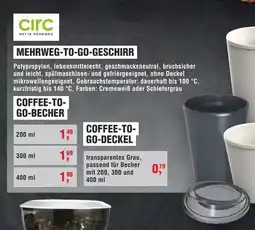 Handelshof circ NETTE MEHRWEG MEHRWEG-TO-GO-GESCHIRR - COFFEE-TO- GO-DECKEL Angebot