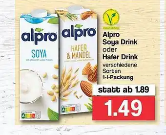 Famila Nord West Alpro Soya Drink Oder Hafer Drink Angebot