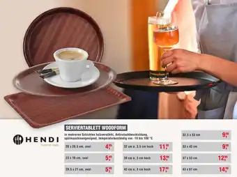 Handelshof HENDI SERVIERTABLETT WOODFORM Angebot