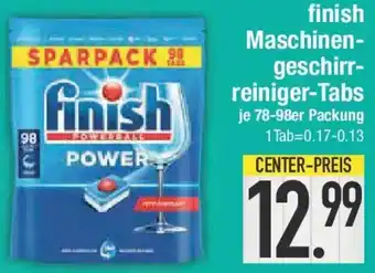 E-Center finish Maschinengeschirrreiniger-Tabs Angebot