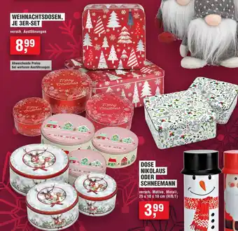 Handelshof WEIHNACHTSDOSEN, JE 3ER-SET Angebot
