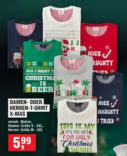 Handelshof DAMEN- ODER HERREN-T-SHIRT X-MAS Angebot