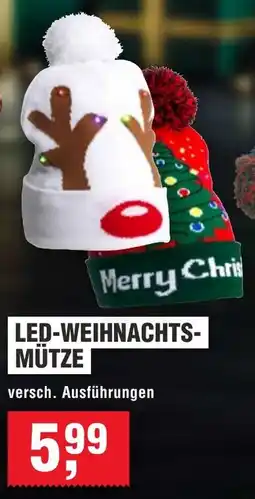 Handelshof LED-WEIHNACHTS- MÜTZE Angebot