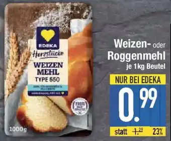 E-Center Edeka Herzstücke Weizen- oder Roggenmehl Angebot