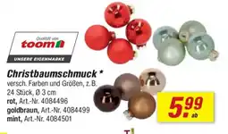 toom Baumarkt Christbaumschmuck Angebot