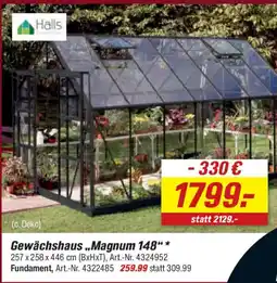 toom Baumarkt Gewächshaus „Magnum 148“ Angebot