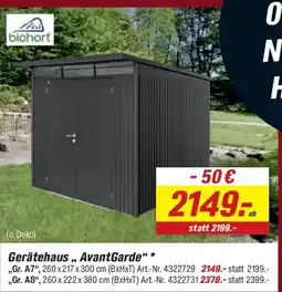 toom Baumarkt biohort Gerätehaus,, AvantGarde" Gr. A7 Angebot