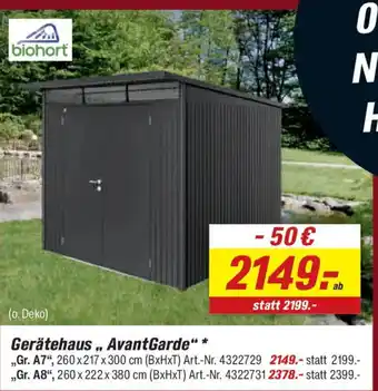 toom Baumarkt biohort Gerätehaus,, AvantGarde" Gr. A7 Angebot