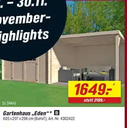 toom Baumarkt Gartenhaus ,,Eden" Angebot