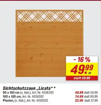 toom Baumarkt Sichtschutzzaun „,Licata“ Angebot