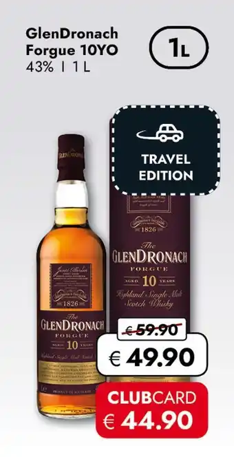 Travel Free Glendronach forgue 10yo Angebot