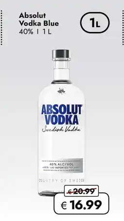 Travel Free Absolut vodka blue Angebot