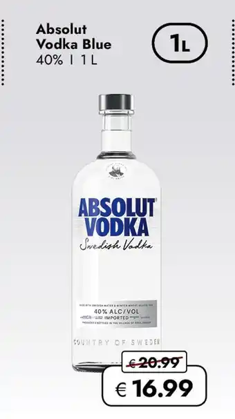Travel Free Absolut vodka blue Angebot