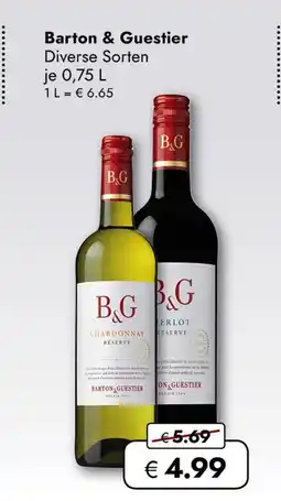 Travel Free Barton & guestier wein Angebot