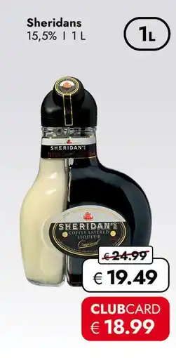 Travel Free Sheridans coffee layered liqueur Angebot
