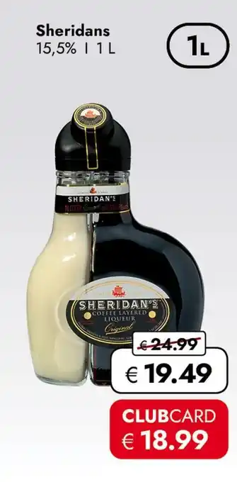 Travel Free Sheridans coffee layered liqueur Angebot