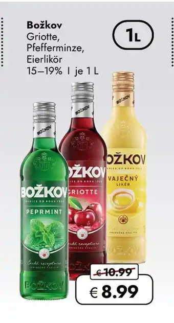 Travel Free Božkov griotte, pfefferminze, eierlikör Angebot