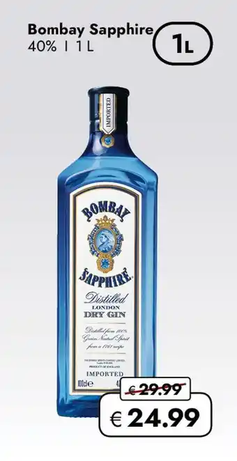 Travel Free Bombay sapphire london dry gin Angebot
