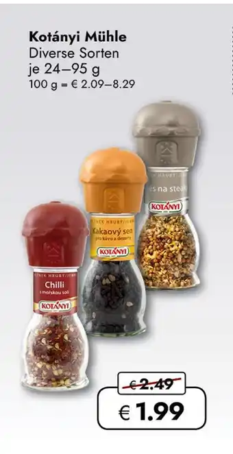 Travel Free Kotányi mühle Angebot